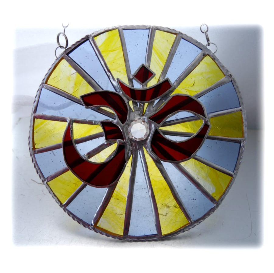 Made to Order Hindu AUM Suncatcher Stained Glass