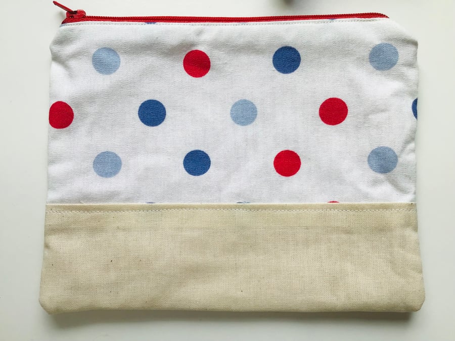Dotty Coin Purse Zipper Pouch