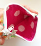 Flip Flop Print Zip Pouch - Colourful Mini Bag for Travel And Everyday Bits - Image 3