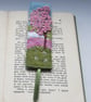 Cherry Blossom Embroidered Felt Bookmark