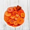 Orange Button Mix, Pack of 50 Buttons