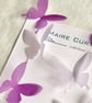 Silk Organza Swallowtail Butterflies in shades of violet - Image 3