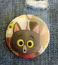 Picture Book  Badge - Shocked Cat - Image 1