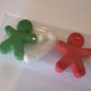 Christmas Gingerbread Men Crayons