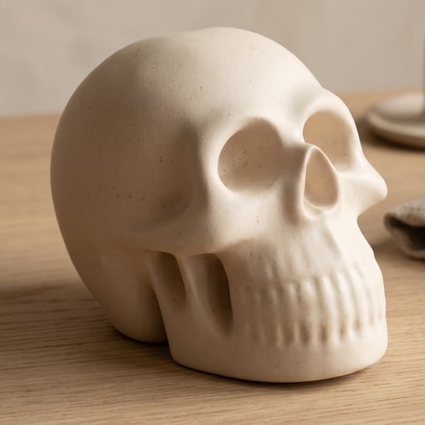 Small White Skull - Halloween Decoration Suitable for Painting