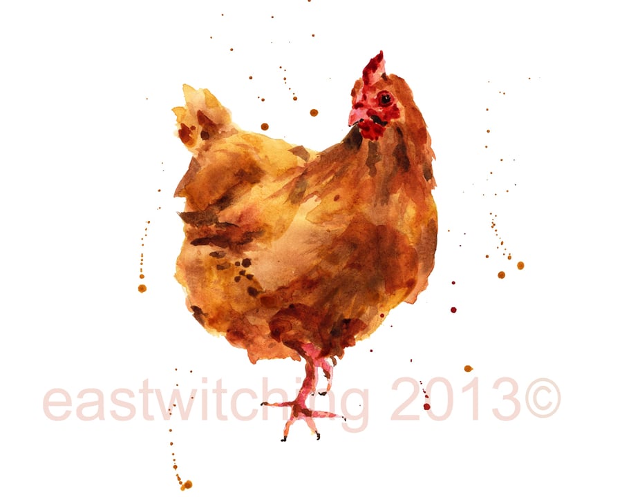 HEN Art Print