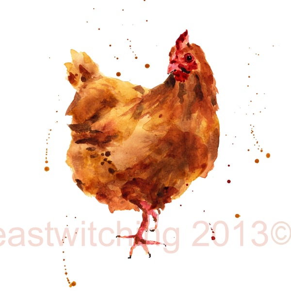 HEN Art Print