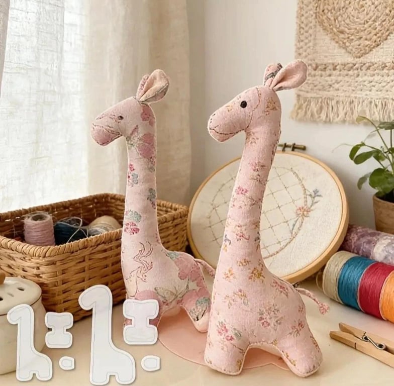 Giraffe Acrylic Sewing Templates