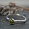 August Birthstone- Peridot stacking ring