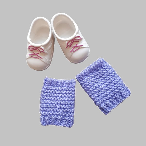 KNITTING PATTERN PDF Pretty Leg Warmers for Doll