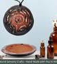 Multisensory finger labyrinth jewellery, Essential oil diffuser necklace red7 - Image 2