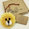 Crochet Lion Lamb Hanger - 'March in like a lion, out like a lamb'