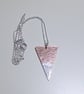 Copper Triangular Pendant Necklace with Sterling Silver - UK Free Post - Image 3