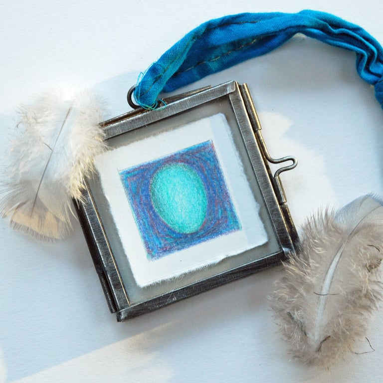 Dunnock Egg Original Drawing