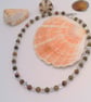 Unakite & Vintage Acrylic Bead Necklace & Earrings, Gift for Her, Mother's Day - Image 2