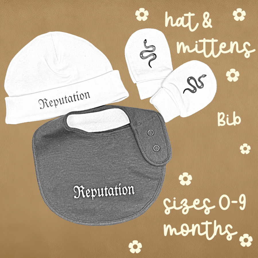 Swiftie baby accessories set