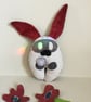 Kawaii Wish Guardian Handmade Plushie Bunny with Silver Dandelion, Nursery - Image 3