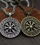 Vegvisir Odin Compass Necklace DnD Magical Item