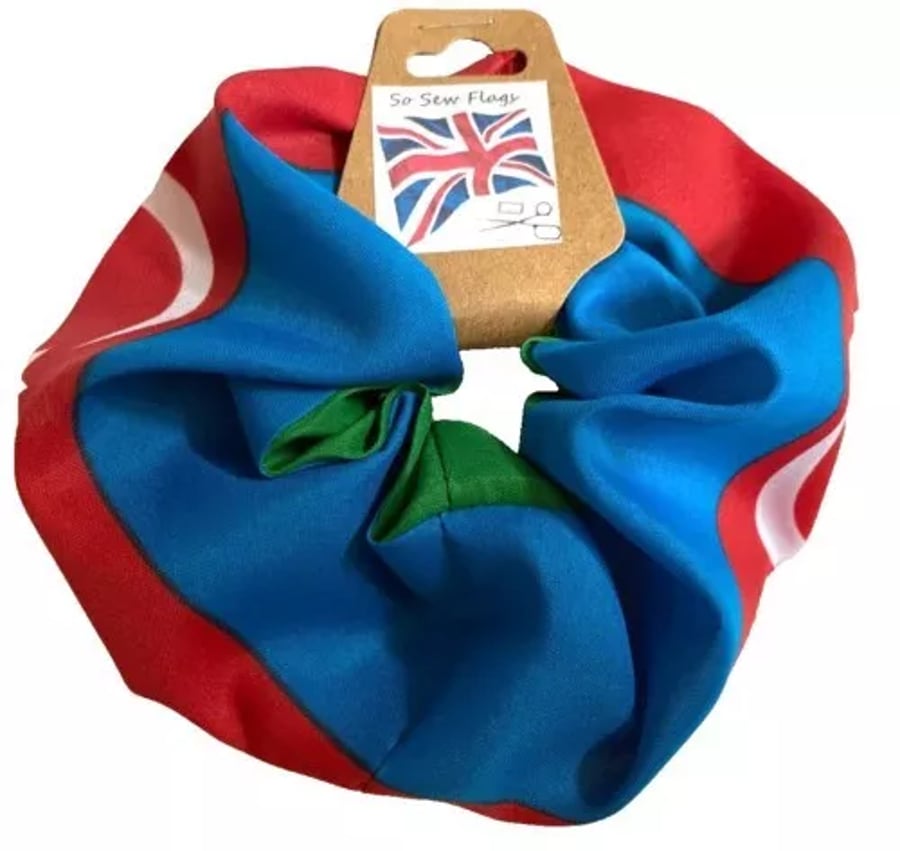 Azerbaijan Flag Hair Scrunchie Scrunchies Accessory Band Elastic