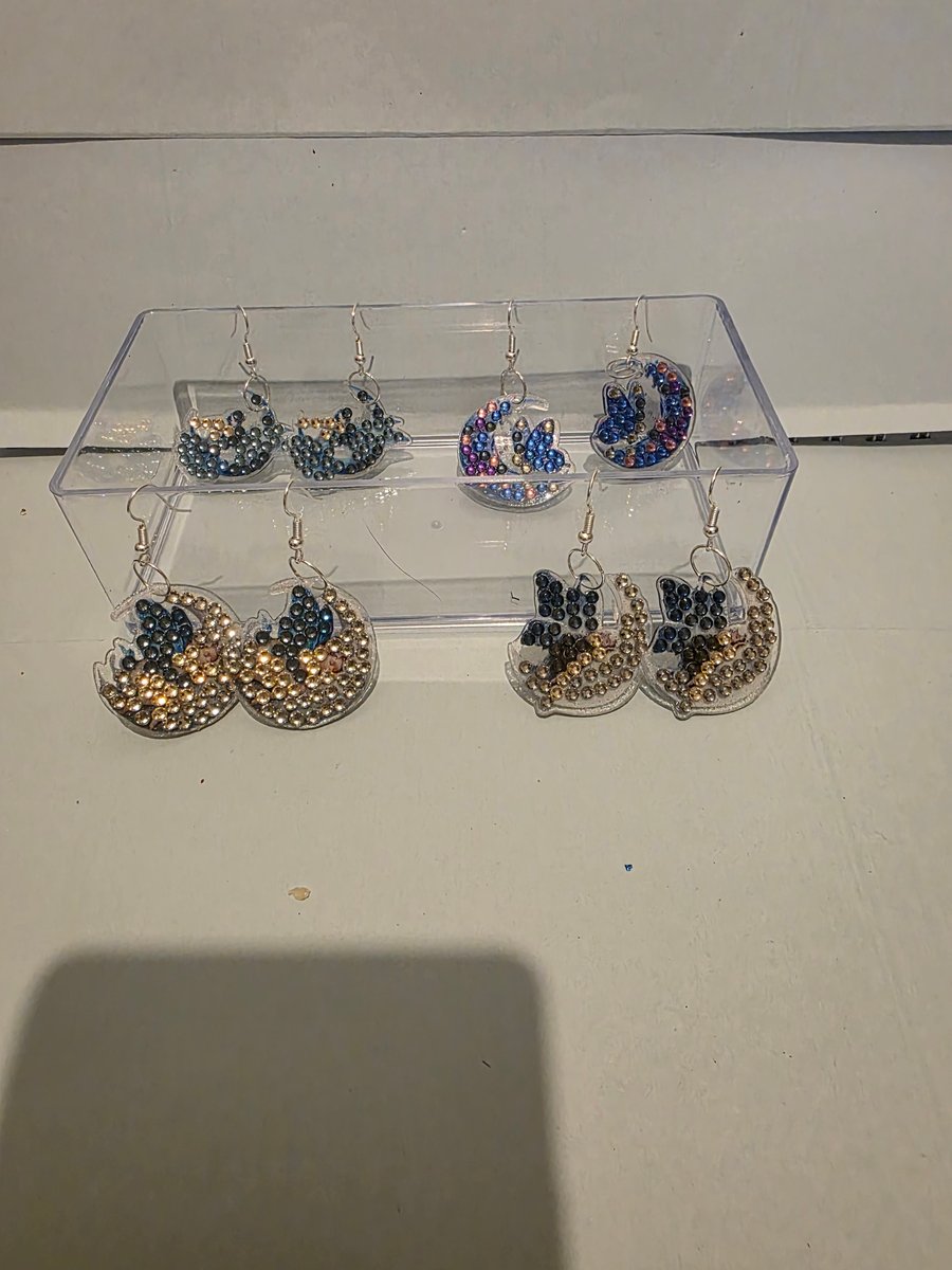 Diamond painted earrings