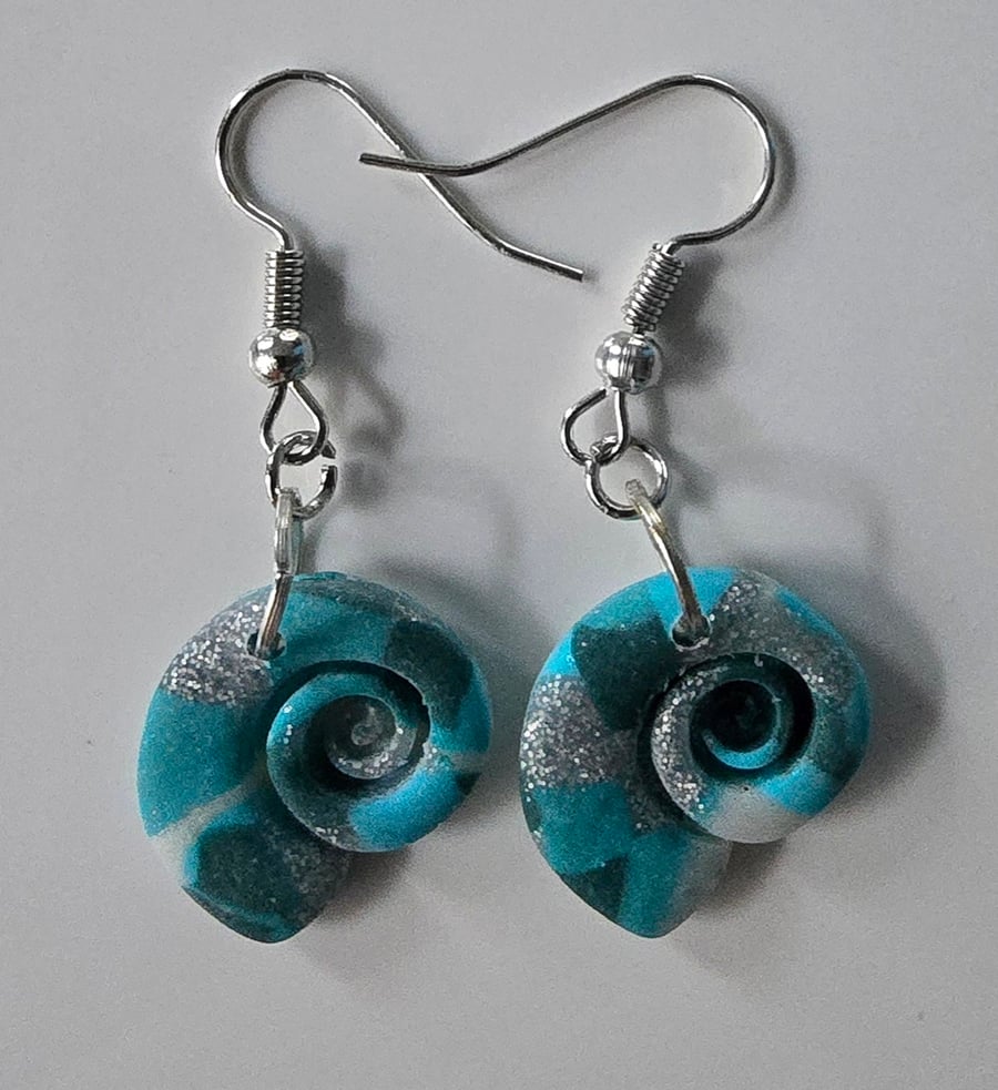 Sea shell style earrings