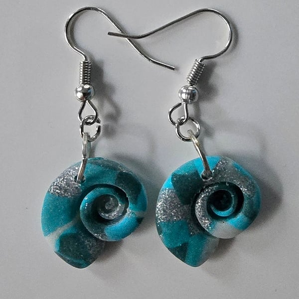 Sea shell style earrings