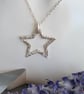 Fine Silver Open Star Pendant  - Image 2