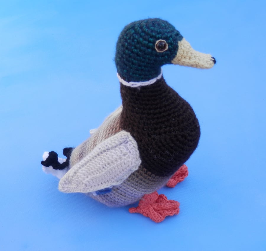 Mallard Drake Crochet PATTERN in UK terms
