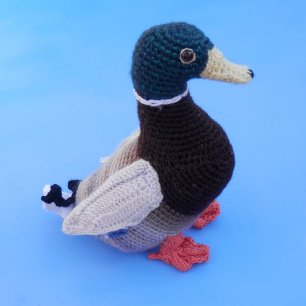 Mallard Drake Crochet PATTERN in UK terms
