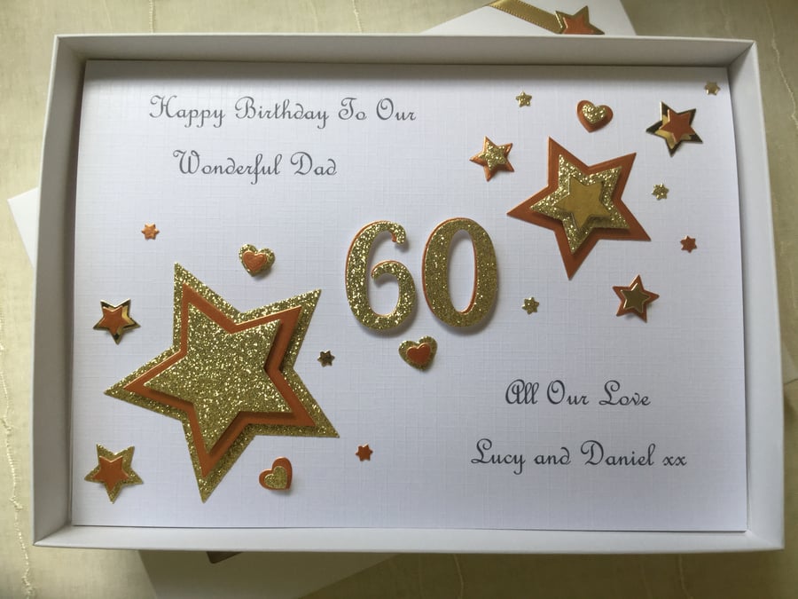 Personalised Handmade Birthday Card Dad Husband... - Folksy