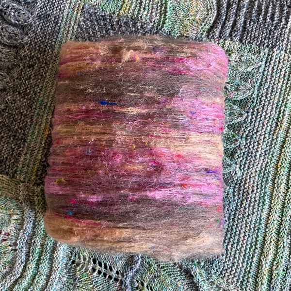 OOAK hand carded art batt