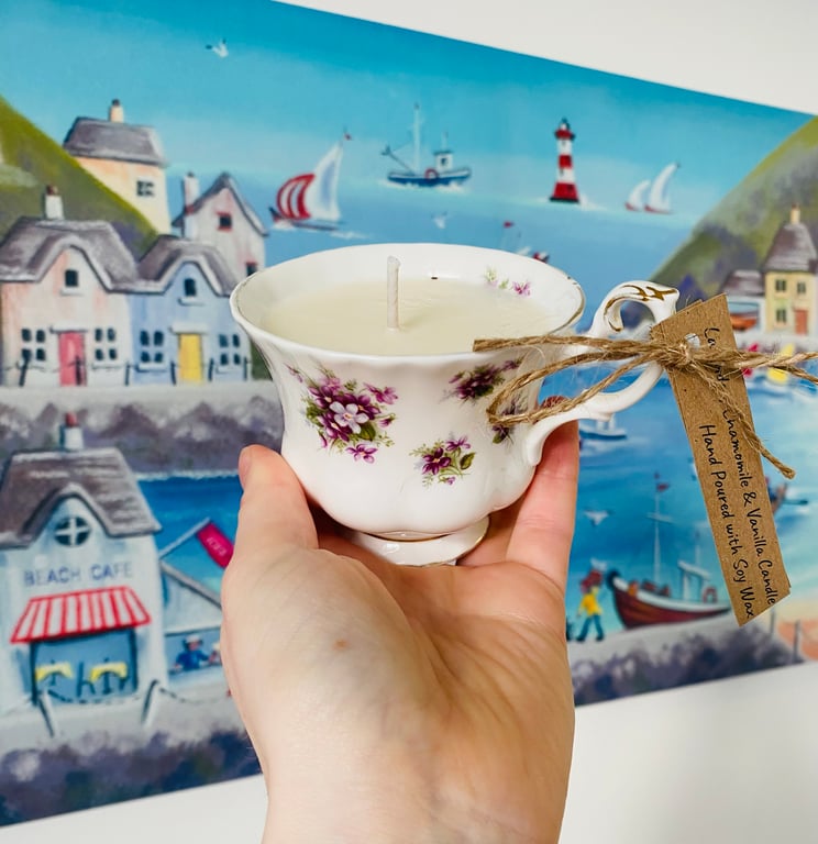 Lavender, Chamomile & Vanilla Tea Cup Candle