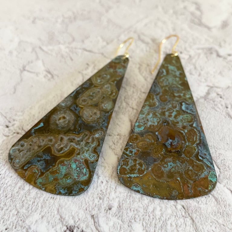 SHOAL Patina Brass Earrings 