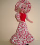 Sindy Sewing Pattern for 1970's Maxi Dress and Hat - Image 2