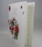 Santa at his computer Christmas Card, Decoupage, 3D, Personalise - Image 2