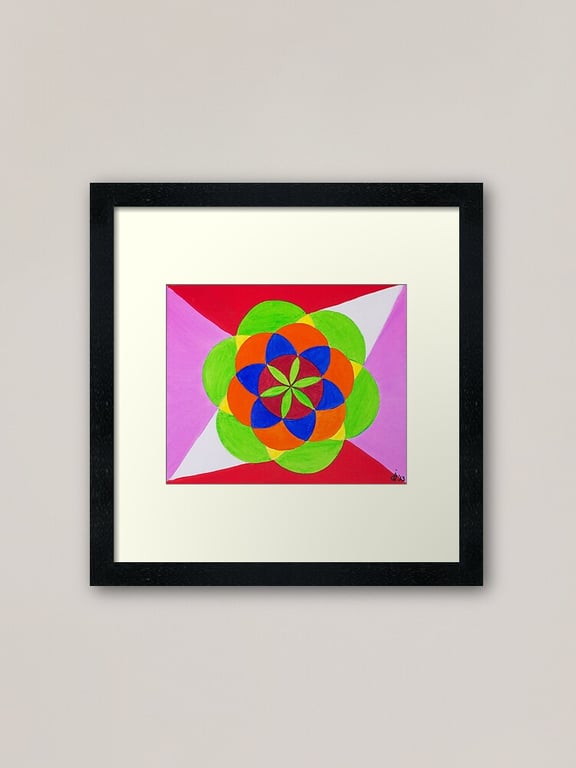 "Evolution of life" chanelled acrylic painting