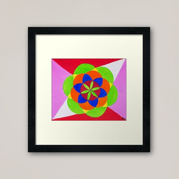 "Evolution of life" chanelled acrylic painting