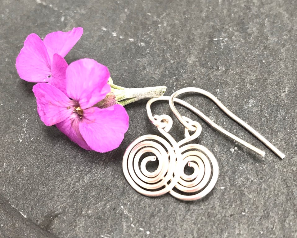 Sterling Silver Spiral Earrings