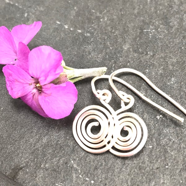 Sterling Silver Spiral Earrings