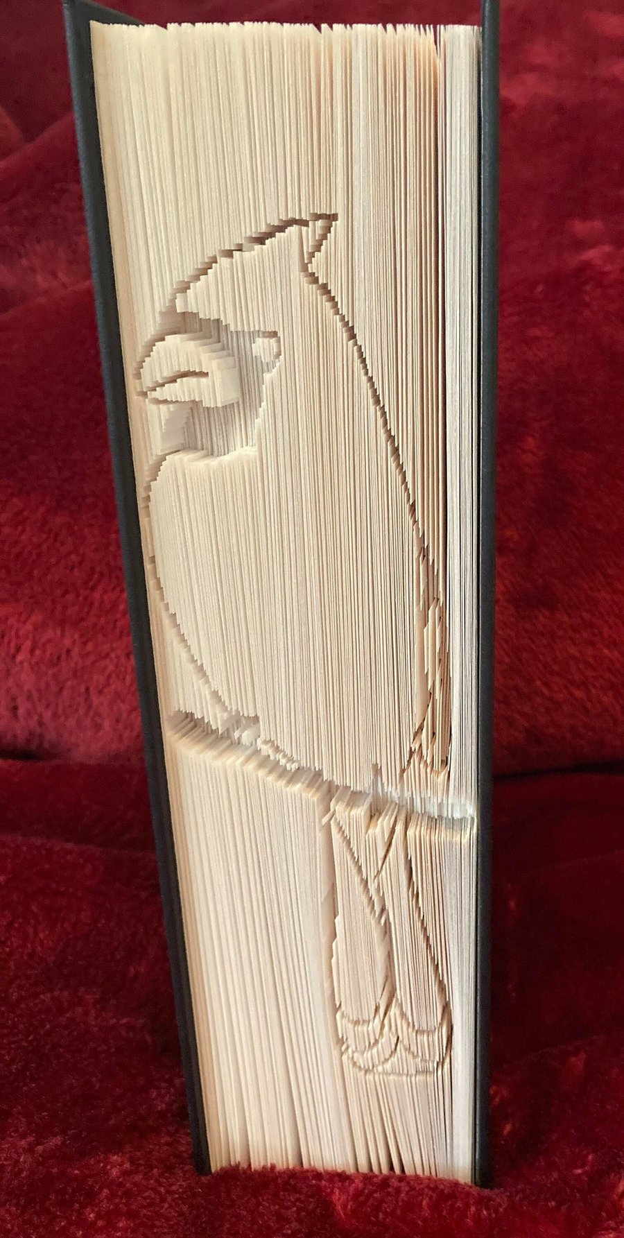 Cardinal Bird CUT & FOLD Book Folding Pattern - EMAILED PDF PATTERN