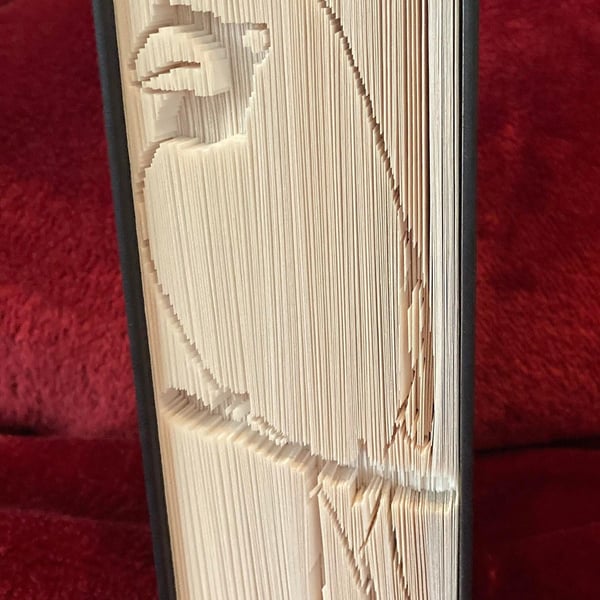 Cardinal Bird CUT & FOLD Book Folding Pattern - EMAILED PDF PATTERN
