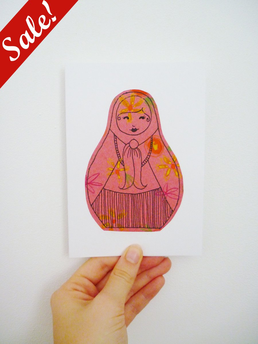 Sale - 50% off! - Russian Doll Cards
