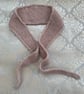 Hand knitted Sophie style scarf , neckerchief , skinny neck tie 