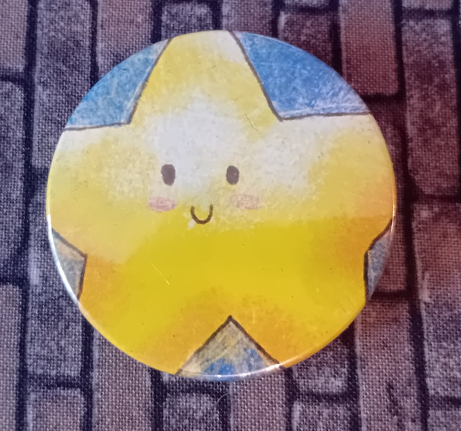 Picture Book  Badge - Yellow Star