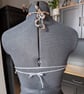 XS handmade crochet halter neck bralette top adjustable  - Image 3