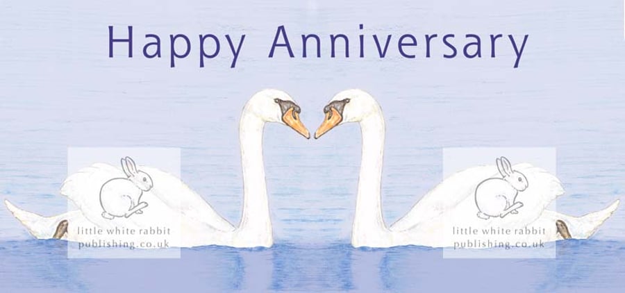 Swan -  Anniversary Card
