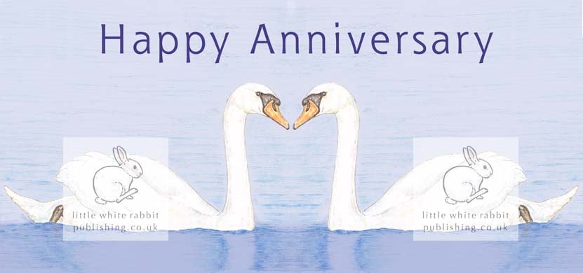 Swan -  Anniversary Card