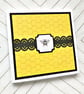 Sunflower and quilled bee birthday card - personalise to any age - Image 9