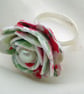 Hardened Fabric Floral Ring - Image 2