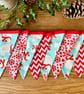 Handmade Polar Bear Bunting (Blue) - Handmade Fabric Garland